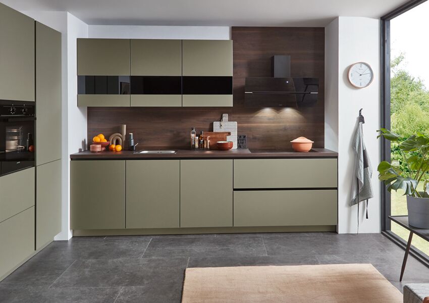 Küche in griffloser Optik