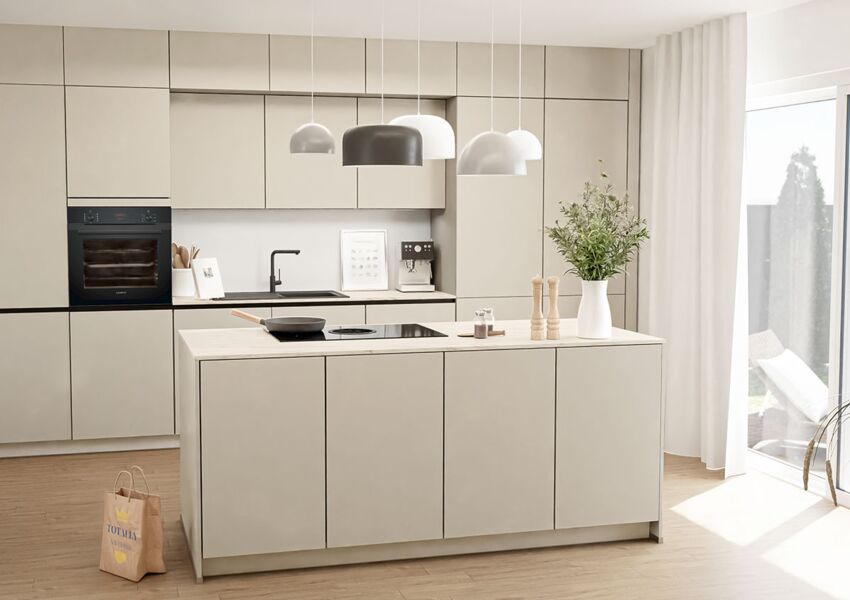 Grifflose Loftküche